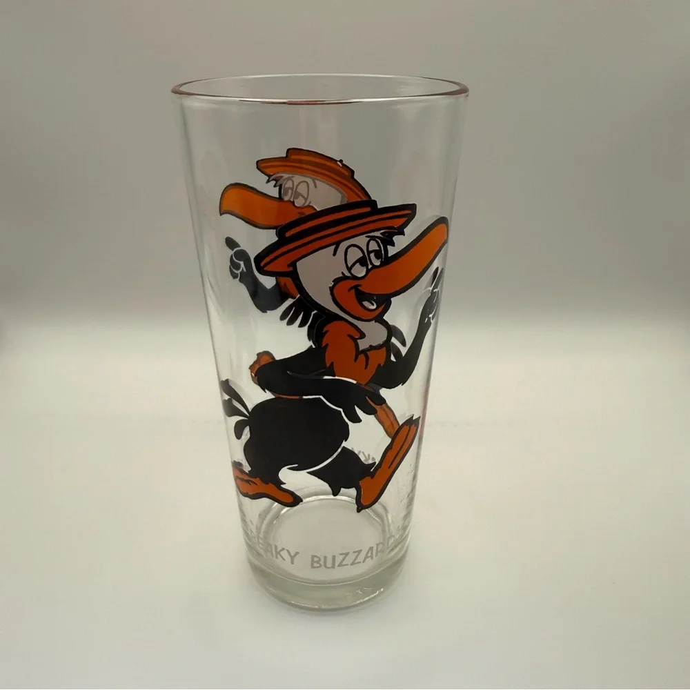 Vintage 1973 BEAKY BUZZARD Pepsi Collector Series Warner Bros Looney Tunes Glass